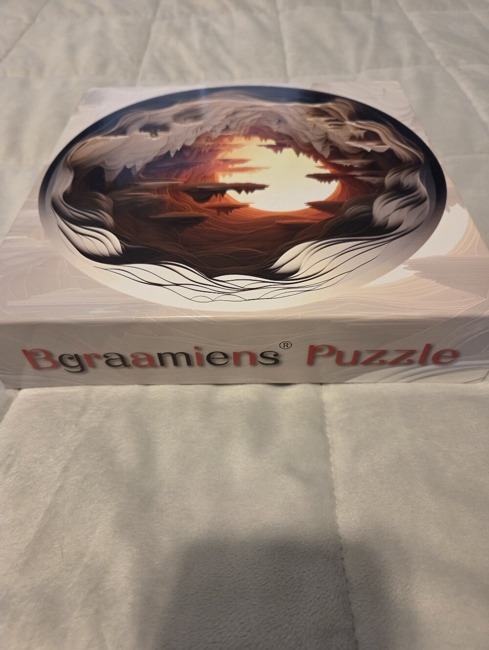 Never used Bgraamiens Puzzle Dawn 1000-Piece Interlocking Landscape Paper Jigsaw